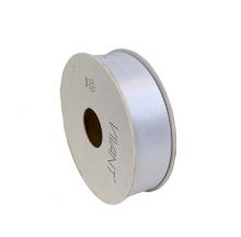 Band Vit Basic Satin 25mm